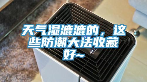 天气湿漉漉的，这些防潮大法收藏好~
