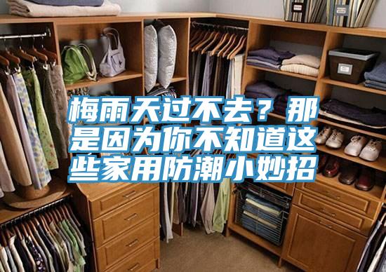 梅雨天过不去？那是因为你不知道这些家用防潮小妙招