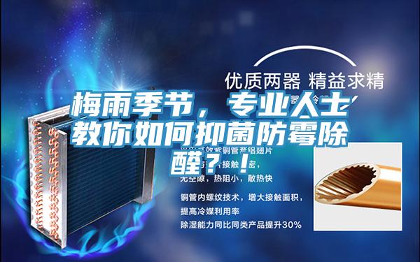 梅雨季节，专业人士教你如何抑菌防霉除醛？！