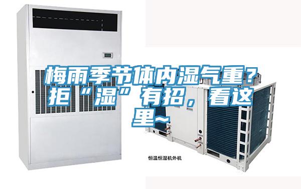 梅雨季节体内湿气重？拒“湿”有招，看这里~
