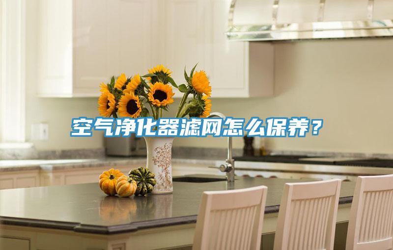 空气净化器滤网怎么保养？