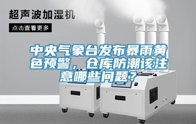 中央气象台发布暴雨黄色预警，仓库防潮该注意哪些问题？