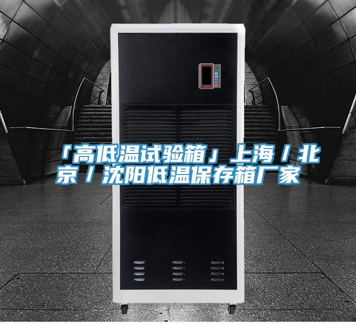 「高低温试验箱」上海/北京/沈阳低温保存箱厂家