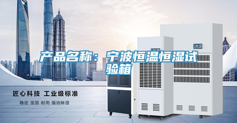 产品名称：宁波恒温恒湿试验箱