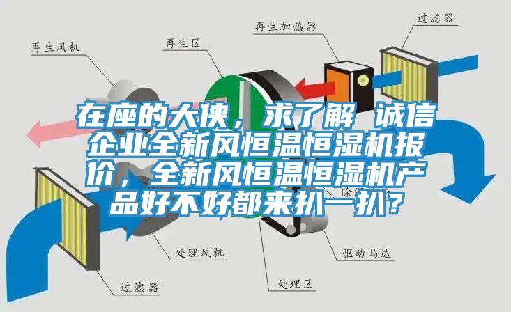 在座的大侠，求了解 诚信企业全新风恒温恒湿机报价，全新风恒温恒湿机产品好不好都来扒一扒？