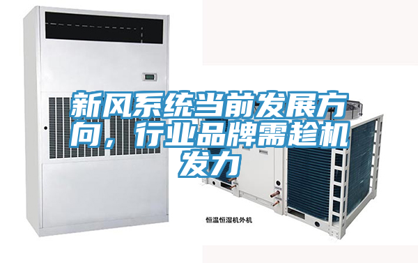 新风系统当前发展方向，行业品牌需趁机发力