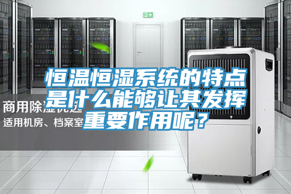 恒温恒湿系统的特点是什么能够让其发挥重要作用呢？